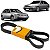CORREIA MICRO V ALTERNADOR AR DIRECAO ESCORT 1.8 1997 A 2000 GOLF 1.6 2003 A 2014 16V - Imagem 1