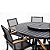 Conjunto Perpétua com Mesa Giratória Giro Externo com 6 Cadeiras - Imagem 3