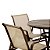 Conjunto Lótus Premium 01 Mesa Ripada 1.00m + 4 Cadeiras Lótus - Imagem 4