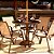 Conjunto Lótus Premium 01 Mesa Tampo Liso + 4 Cadeiras + Ombrelone e Base - Imagem 4