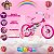 BICICLETA NATHOR ARO 12 FLOWER  ROSA - Imagem 4