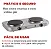FOGAO ELETRICO DE MESA AGRATTO FM-01 127V 2000W 2 PRATOS - Imagem 4