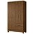 Guarda-Roupa Moval Chile 4 Portas Castanho/White - Imagem 2