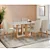Mesa Lopas Sintonia com 6 Cadeiras Astrid – Amêndoa Clean - Imagem 1