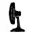 Ventilador Ventisol Oscilante de Mesa Turbo 6 Pás 50cm Premium Azul 127V - Imagem 4
