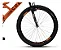 Bicicleta GPS Aro 26 Aço 21 Marchas Dupla Suspensão Freio V-Brake Laranja Neon - Colli Bike - Imagem 2