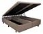 Base Box Baú Queen 158x198 Courino Linho Bege Com Pistão A Gás - Imagem 2
