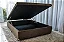 Cama Box Baú Casal em Sintetico Marron com Pistão a Gás - 138x188 - Imagem 1
