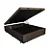 Cama Box Baú Casal em Sintetico Marron com Pistão a Gás - 138x188 - Imagem 2
