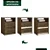 Mesa De Cabeceira Apolo 2 Gavetas Moval Castanho Wood/Off White - Imagem 4