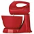 Batedeira Cadence Jolie Colors 3,5 Litros 3 Velocidades - Vermelha - Imagem 2