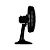 Ventilador Ventisol Turbo Economy 40cm – Mesa Oscilante 6 Pás Preto 127V - Imagem 2