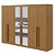 Guarda-Roupa Lopas Bertha 6 Portas com Espelho – Amêndoa Clean - Imagem 3