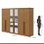 Guarda-Roupa Lopas Bertha 6 Portas com Espelho – Amêndoa Clean - Imagem 4