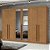 Guarda-Roupa Lopas Bertha 6 Portas com Espelho – Amêndoa Clean - Imagem 1