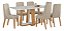Conjunto Mesa Lopas Sintonia com 6 Cadeiras Luar – Amêndoa Clean / Off White - Imagem 8