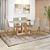 Conjunto Mesa Lopas Sintonia com 6 Cadeiras Luar – Amêndoa Clean / Off White - Imagem 1