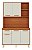 Kit Cozinha Itatiaia Dunas 120 – 5 Portas e 1 Gaveta Cinamomo / Off White - Imagem 2
