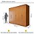 Guarda-Roupa Lopas Suavita 6 Portas com Pés – Amêndoa Clean - Imagem 3