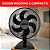 Ventilador de Mesa Arno Essential 40cm 6 Pás 140W VE2E – 220V - Imagem 6