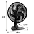 Ventilador de Mesa Arno Essential 40cm 6 Pás 140W VE2E – 220V - Imagem 8