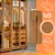 Guarda-Roupa Lopas 6 Portas Glass com Pés e LED – Suavita Amêndoa Clean - Imagem 5