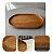 Bandeja RJ Decor Jade Oval Decorativa – Amadeirado - Imagem 2