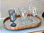 Bandeja RJ Decor Jade Oval Decorativa – Espelho Amadeirado - Imagem 3