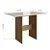 Conjunto Mesa Indekes Karla 4 Cadeiras Freijó/Off White 797 Linho - Imagem 4