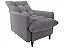 Sofanete Matrix Montreal com Puff TG536 – Chenille Prince Chumbo - Imagem 3