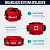 Bolsa Aph Emergências Vermelha Socorrista Resgate Home Care - Imagem 4