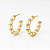 Brinco Argola Pérolas & Brilho – Banhado a Ouro 18K - Imagem 2