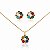 Conjunto Jardim das Cores Banhado a Ouro 18K e Zircônia - Imagem 3