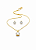 Conjunto Estrela Celeste Banhado a Ouro 18K - Imagem 3