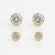 Conjunto Ponto de Luz Essencial Banhado a Ouro 18K e Zircônia - Imagem 3