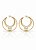 Brinco Argola Dupla Pérola Eclipse Banhado a Ouro 18K - Imagem 3