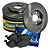 Kit Disco de Freio Dianteiro HF81C + Pastilha SYL 1423 - VW Polo Virtus Nivus T-Cross TSI 1.0 E 1.4 - Imagem 1