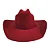 Chapéu Sibu Company Western Jeito de Cowboy Lã Bordô - Imagem 2