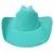 Chapéu Sibu Company Western Jeito de Cowboy Feltro de Lã Turquesa - Imagem 2
