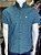 Camisa Bull Brand Manga Curta Xadrez Azul Verde - Imagem 2