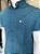 Camisa Bull Brand Manga Curta Xadrez Azul Verde - Imagem 3