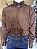 Camisa 2K Jeans Manga Longa Lisa Marrom - Imagem 2