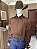 Camisa 2K Jeans Manga Longa Lisa Marrom - Imagem 1