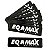 KIT ADESIVOS EQMAX 140X35 MM (10 UNIDADES) - PRETO - Imagem 1