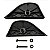 KIT TAMPA DO NEW WAVE + ARRUELAS E PARAFUSOS (1 LD E 1 LE)  EQMAX - PRETO - Imagem 2