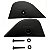KIT TAMPA DO NEW WAVE + ARRUELAS E PARAFUSOS (1 LD E 1 LE)  EQMAX - PRETO - Imagem 1