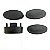 KIT PONTEIRAS RACK EQMAX AÇO (4 PEÇAS) - PRETO - Imagem 1