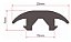 01 BORRACHA SUPERIOR PARA BARRA RACK WAVE OU NEW WAVE (1 METRO) EQMAX - PRETO - Imagem 4