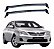 RACK EQMAX NEW WAVE TOYOTA COROLLA 2009 2010 2011 2012 2013 2014 - CINZA - Imagem 1