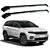 RACK P/ LONGARINAS INTEGRADAS EQMAX DELTA JEEP COMMANDER 2021 2022 2023 2024 2025 - CINZA - Imagem 1